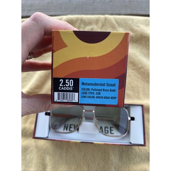 Metamodernist Scout Gold Aviator Glasses - Picture 3 of 4